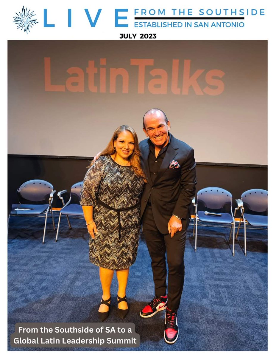 Our July 2023 issue is out; read at bit.ly/DigitalMagJuly….

On the Cover: @AprilMaeMedia, Publisher @SouthsideSATX & @peteroestevez, Founder of #LatinTalks.

Support your local Southside publication by subscribing (FREE) at bit.ly/3oHLCye.

#LiveFromTheSouthside…