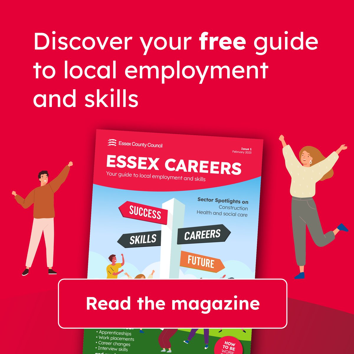 Looking to start, develop or change career? Read the latest edition of the Essex Careers Magazine!

Be the first to hear about exciting opportunities around Essex, with the newest edition giving a sector spotlight on health and social care - read it now! essexopportunities.co.uk/essex-careers-…