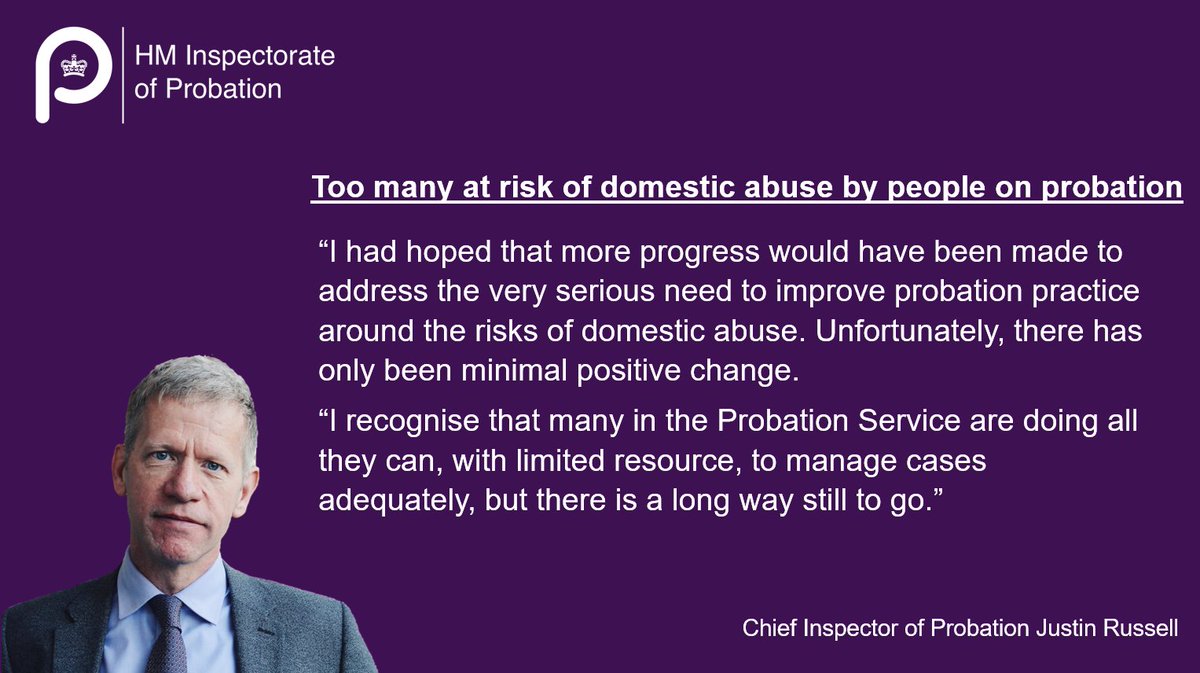 Probation practitioners – read our latest report and effective practice guide ow.ly/InZ150P2uMF on the risks of domestic abuse by people on probation.