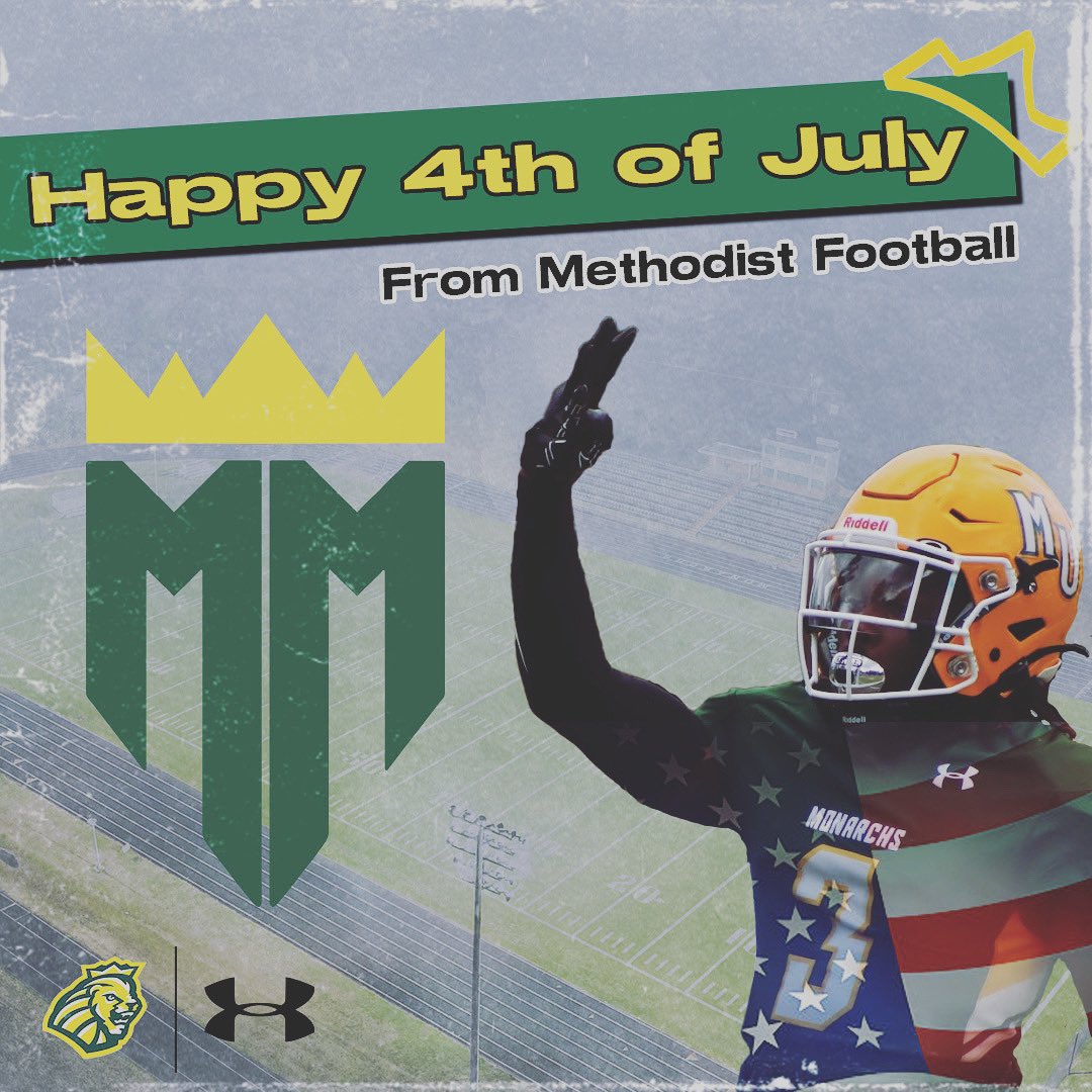 Methodist_FB's tweet photo. Hoping everyone has an “All-American” Fourth of July #MonarchMade https://t.co/ASPQt2PfRW