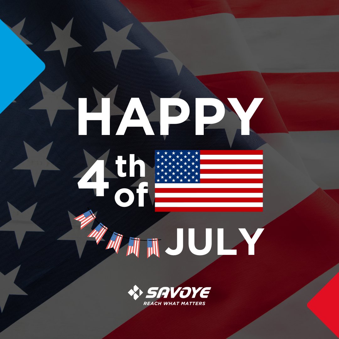 🔵🔴 [𝐈𝐍𝐃𝐄𝐏𝐄𝐍𝐃𝐀𝐍𝐂𝐄 𝐃𝐀𝐘]  To all our colleagues, customers and business partners in the USA...  Happy 4th of July! 🎉

#IndependanceDay #Happy4thofJuly #4thjuly #USA