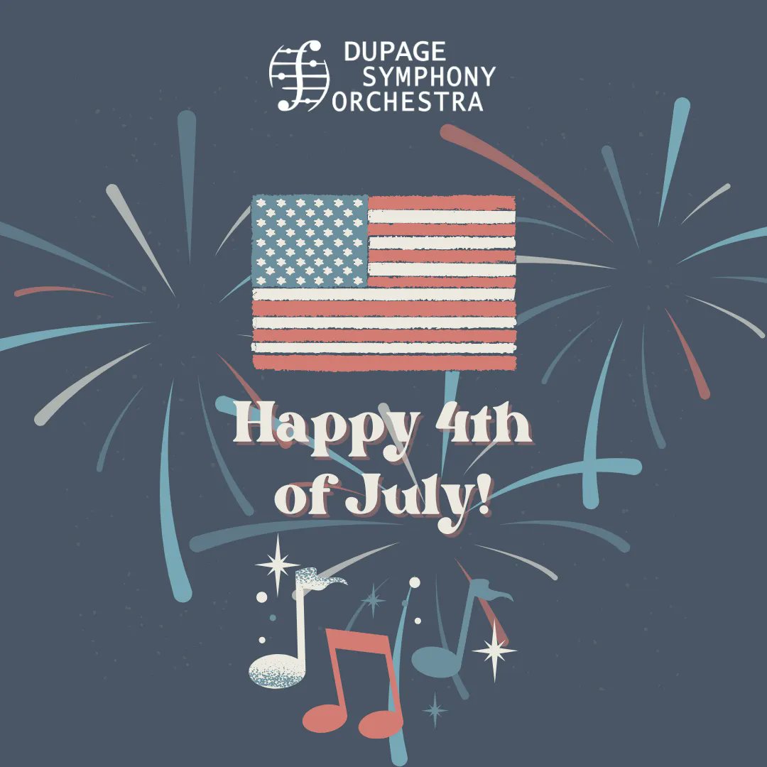 Celebrating the rhythms of freedom! From the soaring melodies of the holiday to the explosive crescendos, we wish you a spectacular Fourth of July.

If you want the celebration to continue, catch "Stars and Stripes Forever" at our FREE outdoor summer concert on Saturday, July 22!