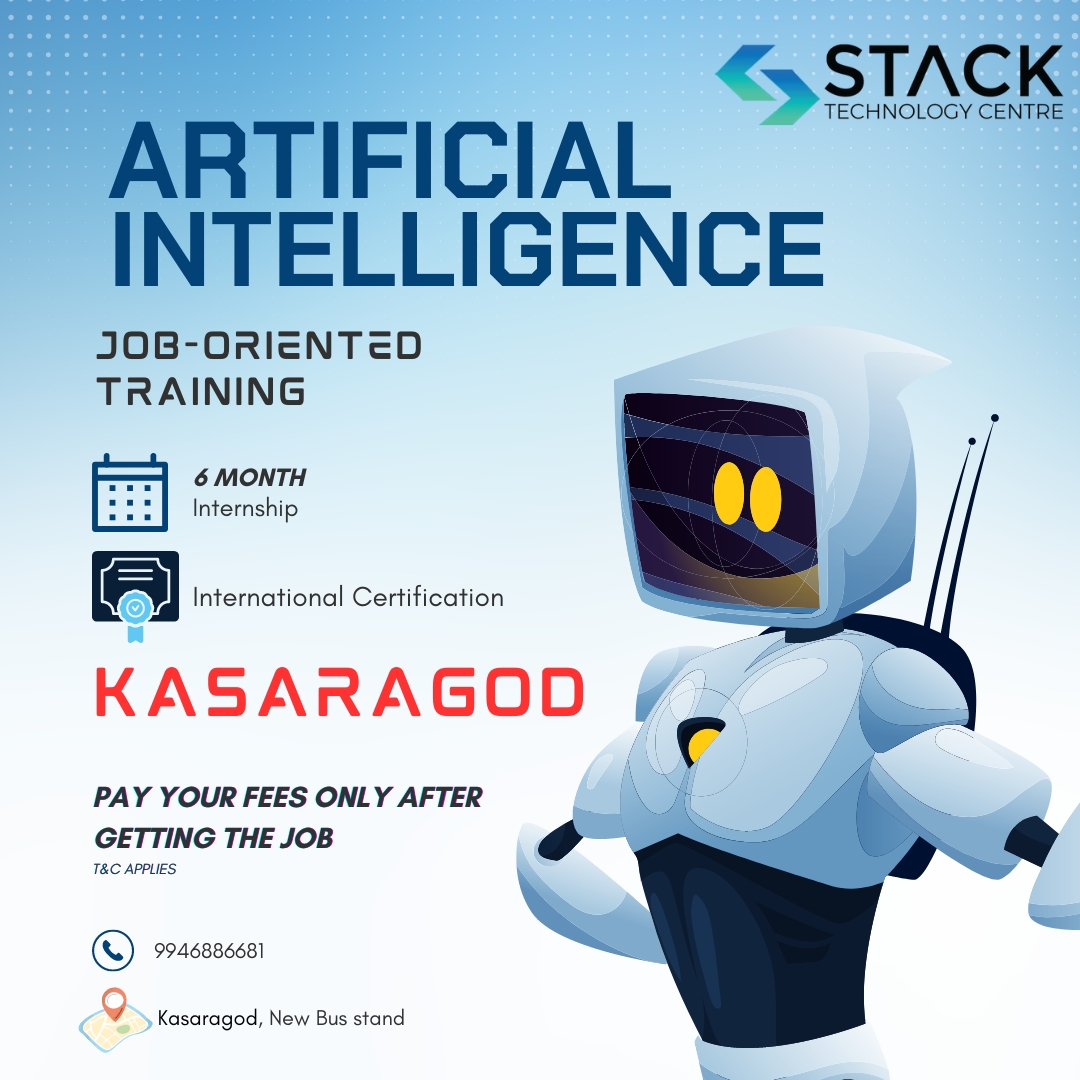 Pay After Getting a Job! Limited seats only!
#AI #payafterplacement #joborientedcourses #JobOrientedTraining #kasaragod