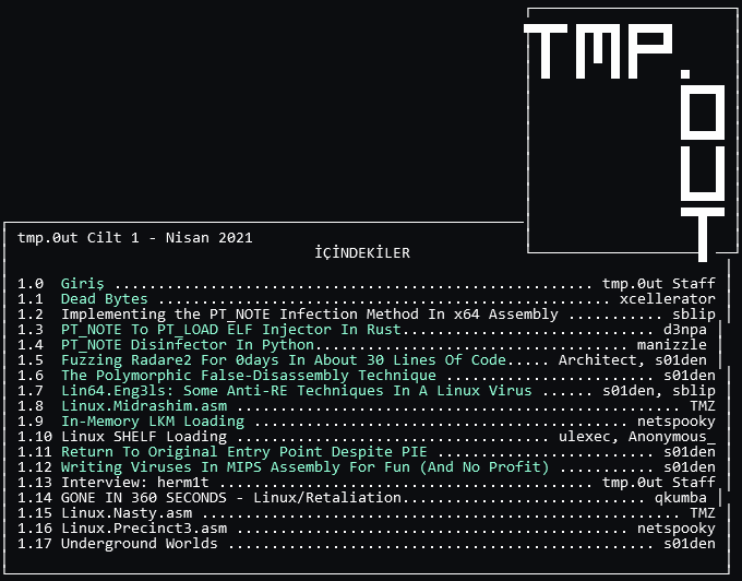 akilgundogan's tweet photo. Daha önceden sevgili @echel0n_1881 ve @batcain_ tarafından 9'u tercüme edilen Linux VX ve reverse engineering dergisi @tmpout'ın Volume I'inden 2 yazıyı, Volume II'den ise 3 yazıyı Türkçe'ye çevirdim. Türk reverse topluluğuna faydalı olması dileğiyle. https://t.co/wVvMki7qsS