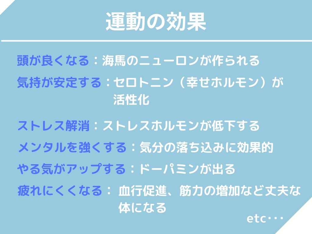 「適度な運動」はコスパ最強。
最初から張り切って体を動かす時間を作らなくていいんです。
・通勤のついでに早歩きでウォーキング
・子どもと体を張って遊ぶ
・あえて階段を使う
・掃除も立派な運動
「体を動かすって気持ちいい！」と思えるくらいが長続きします😊
#おは戦50706jm