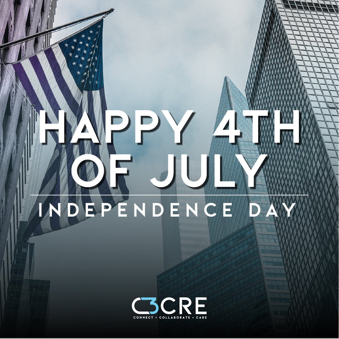c3_cre's tweet photo. Proudly waving the flag of freedom. Wishing you a memorable Independence Day! β Team C3
#Happy4thOfJuly #IndependenceDay #C3Cre #CommercialRealEstate #CannabisRealEstate #ICSC #ULI #ULIMichigan #Ganjapreneur #MJBizDaily #LeafWire https://t.co/UG7GViuGzn
