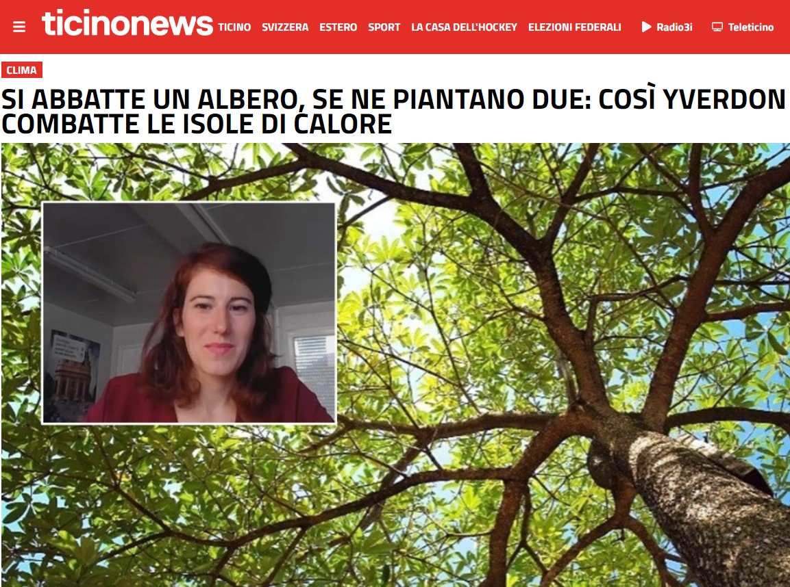 cittaenergia_ch's tweet photo. Come fare per combattere le isole di calore urbane? @ticinonews ha intervistato Brenda Tuosto, membro di Comitato dell'Associazione #Cittàdellenergia e municipale di #YverdonLesBains, per scoprire le interessanti misure intraprese dalla città vodese.
https://t.co/pjGPjN5dn2 https://t.co/0LaimJVNZe