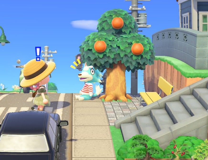 NaraphyAC's tweet photo. ─── Tienes un banco justo al lado y te sientas en el suelo 😐
#ACNH #AnimalCrossing 
#AnimalCrossingNewHorizons 
#あつまれどうぶつの森 https://t.co/mRPVEnASq2