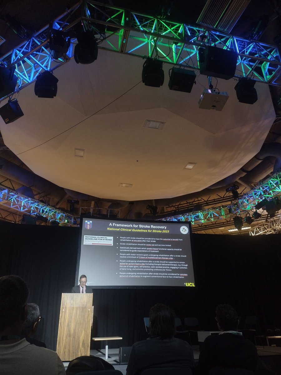 Prof. Nick Ward "recovery at the level of impairment is an input-output relationship" - this *not* limited to 6 months post brain injury.  <a href="/dr_nickward/">Nick Ward</a> @BSRehabMed #BSPRM2023