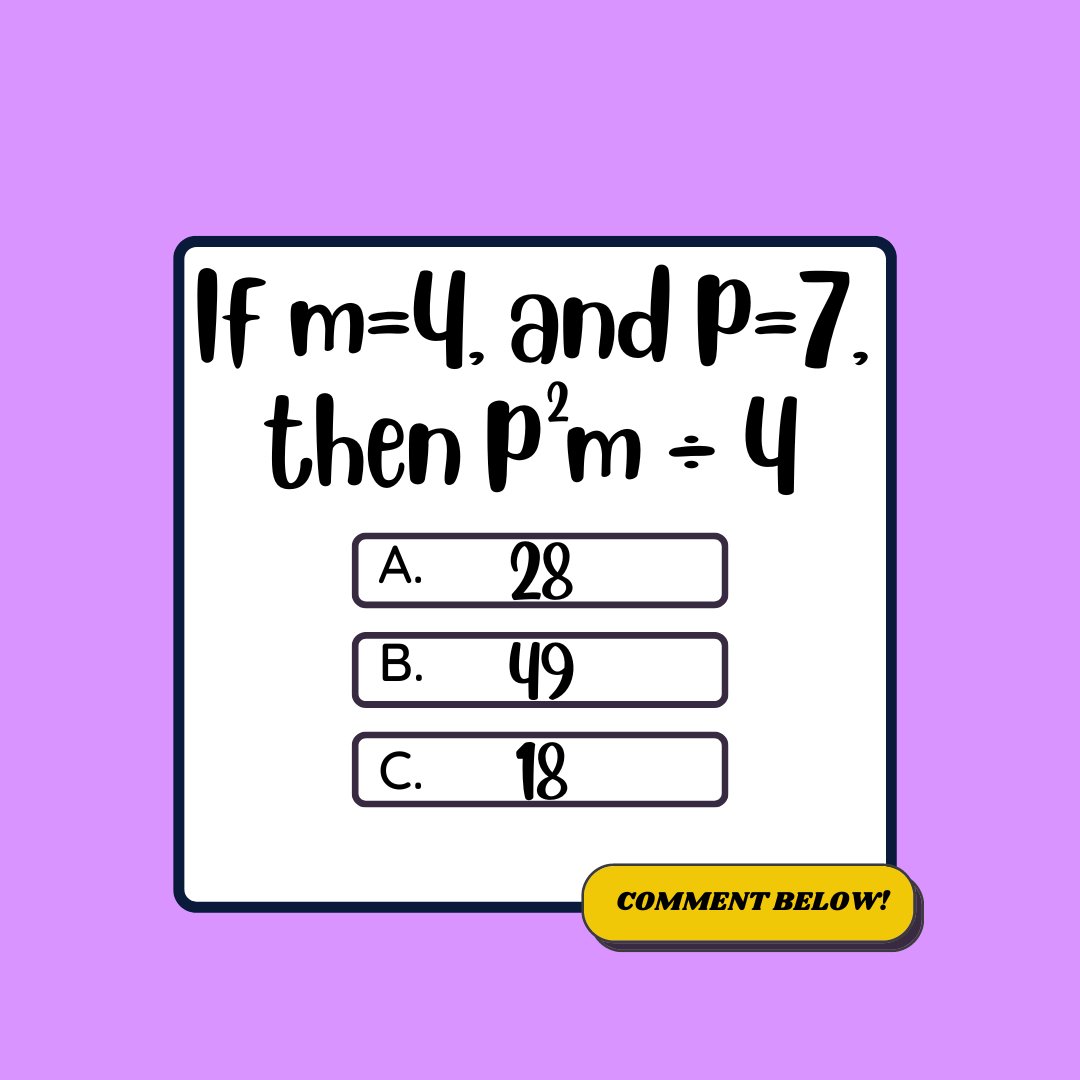 modrnlearning's tweet photo. ✨MATH FUN✨Comment your solutions!💬 Like, Share &amp; Follow😇

Visit us at:
https://t.co/WOs3x3zzt2
.
.
.
.
#mathematics #maths #math #mathematician #mathstudents #mathstudent #mathematicians #mathteacher #mathproblems #mathisfun #mathematic https://t.co/0BJQ3UULSC