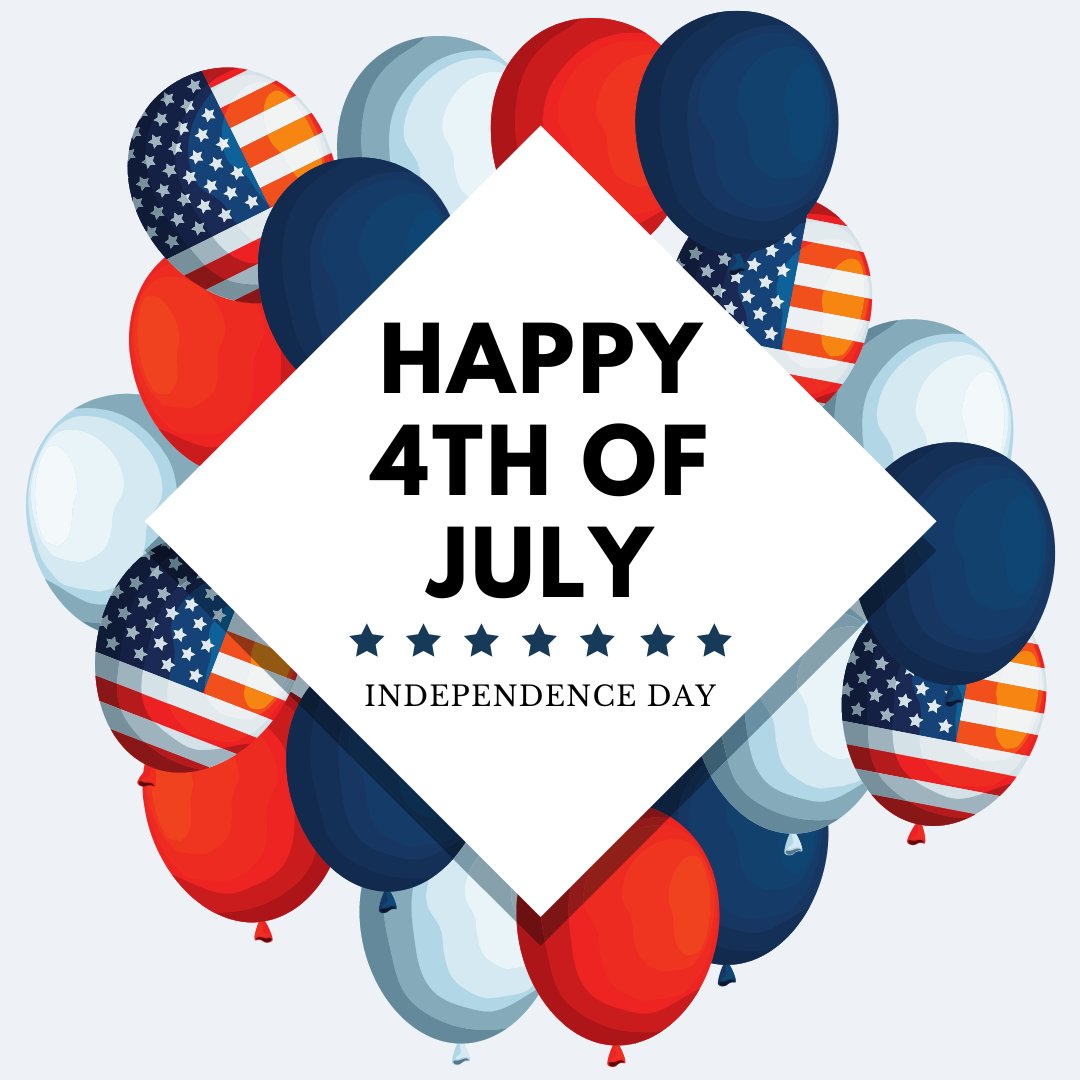 🎇 Wishing everyone a joyful and patriotic Fourth of July! Let's celebrate freedom, independence, and the spirit of America together! #HappyFourth #IndependenceDay