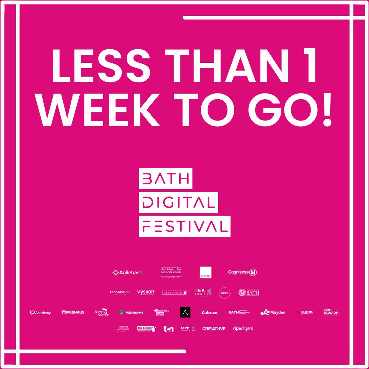 #BathDigitalFestival starts on Monday and the full list of events is available right now! 🗓️

Come along to learn, networking and celebrate the best of tech and digital innovation happening in the city 🤖

See what's going on - hubs.li/Q01WD0YH0

#BDF23 #BDF