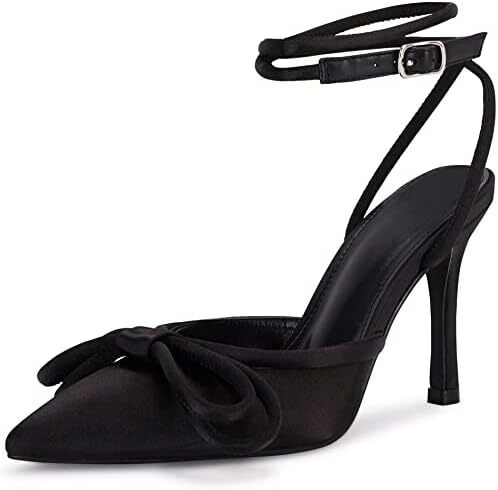VETASTE Women’s Stiletto High Heels Closed Pointed Toe Strappy Sexy Double Bow Ankle Strap Pumps Wedding Bridal Party Dress Shoes... bit.ly/3D1MDbD