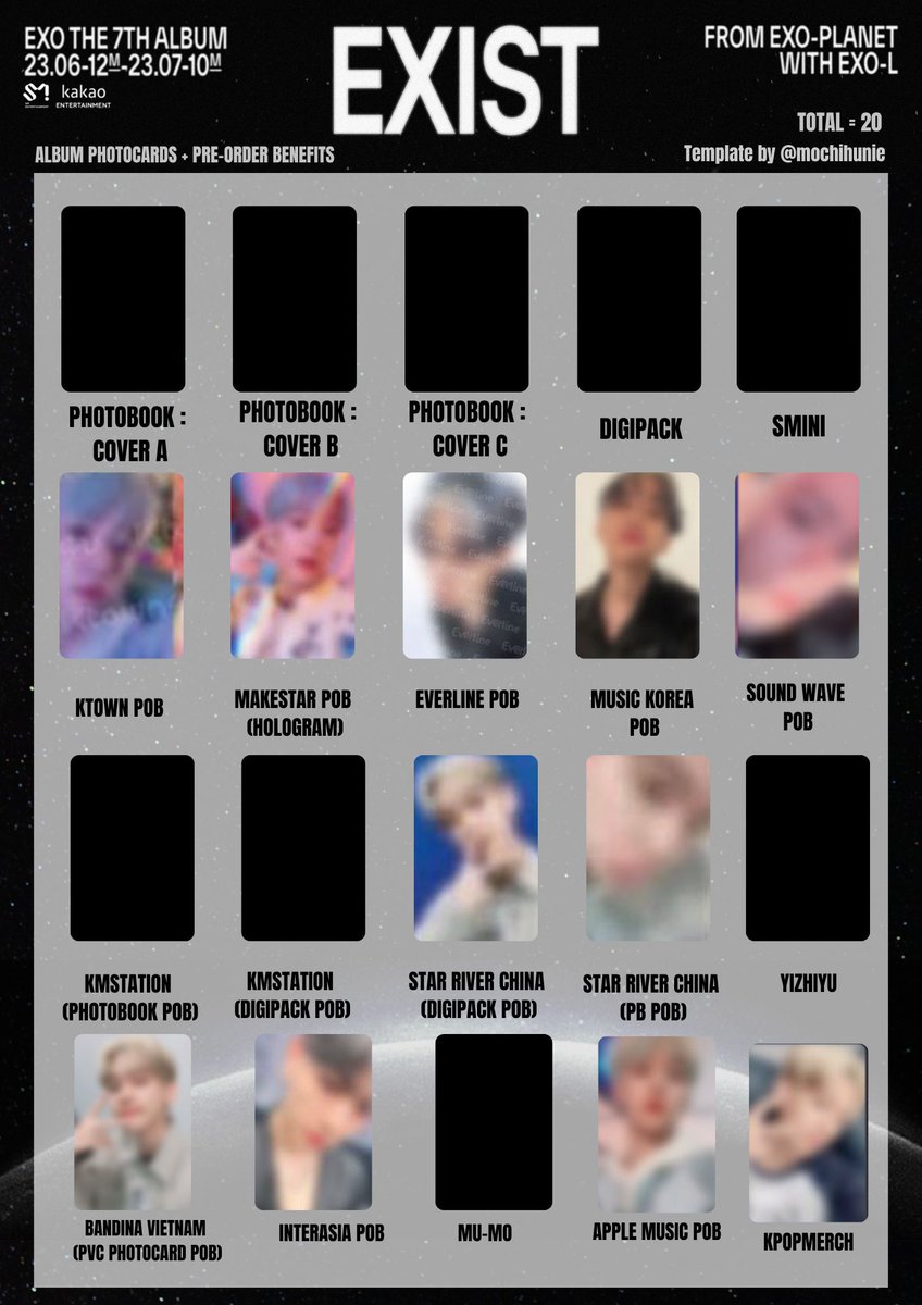 mochihunie's tweet photo. EXO BAEKHYUN - EXIST PHOTOCARD TEMPLATE https://t.co/vY0X84DzRF