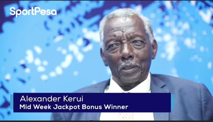 Baringonline_'s tweet photo. 86yrs Old Alexander Kerui from Baringo wins  Kshs. 1,296,314 @SportPesa Midweek bonus. 

He says he will sort out his loans and start a dairy farming business. https://t.co/0hXfoM6f7f