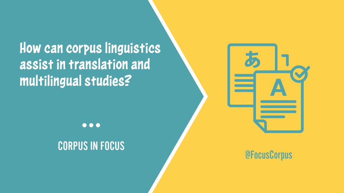 FocusCorpus's tweet photo. Question of the day: How can corpus linguistics assist in translation and multilingual studies?    
#CorpusLinguistics #TranslationStudies #Multilingualism #ParallelCorpora #TranslationMemory #TerminologyExtraction #LearnerCorpora https://t.co/ifjVSJoimQ