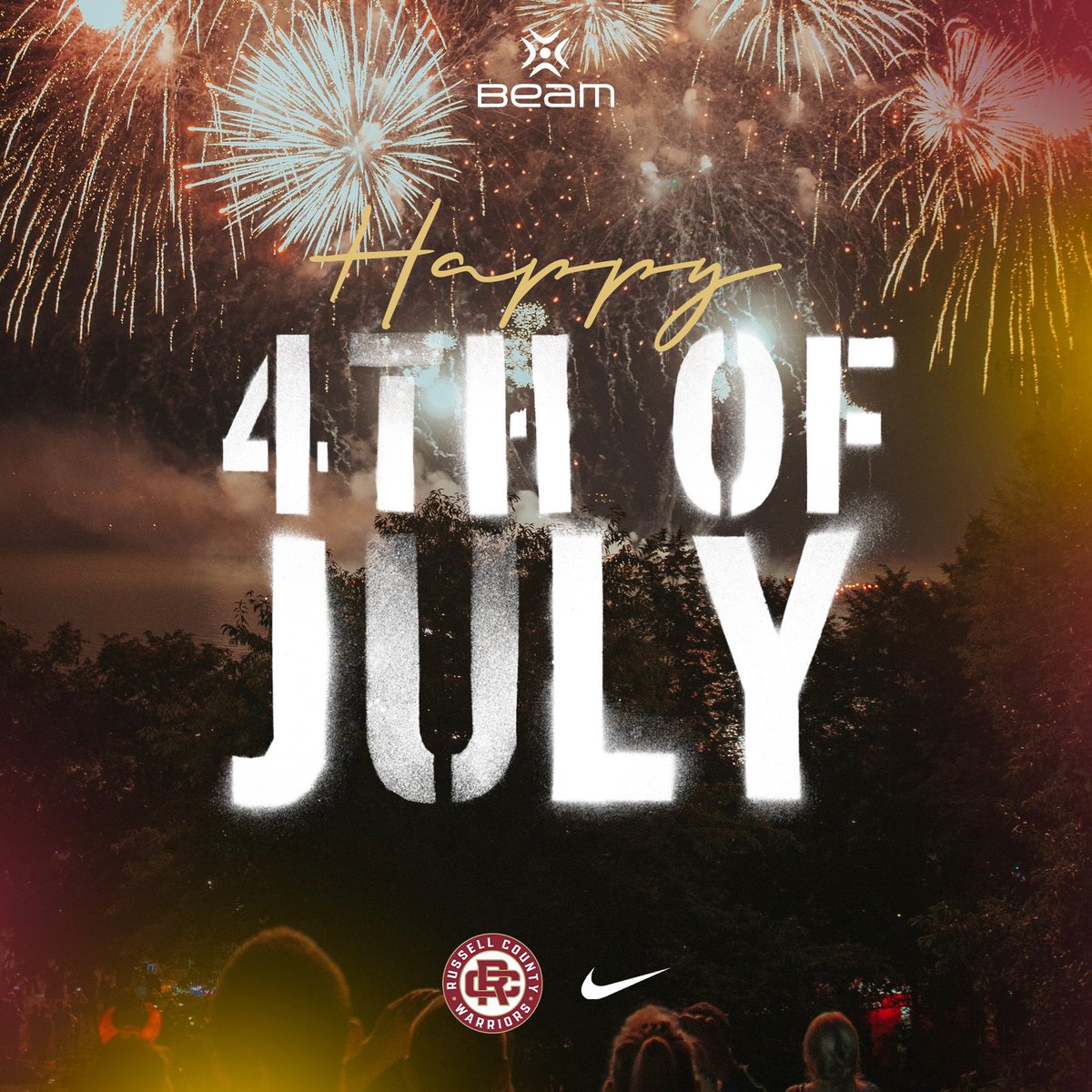 RCWarriorsFB's tweet photo. Happy 4th of July from the Warrior Family🎆🎇#431Football🏈  #W2DaCounty💥 https://t.co/WVNaraYZnx