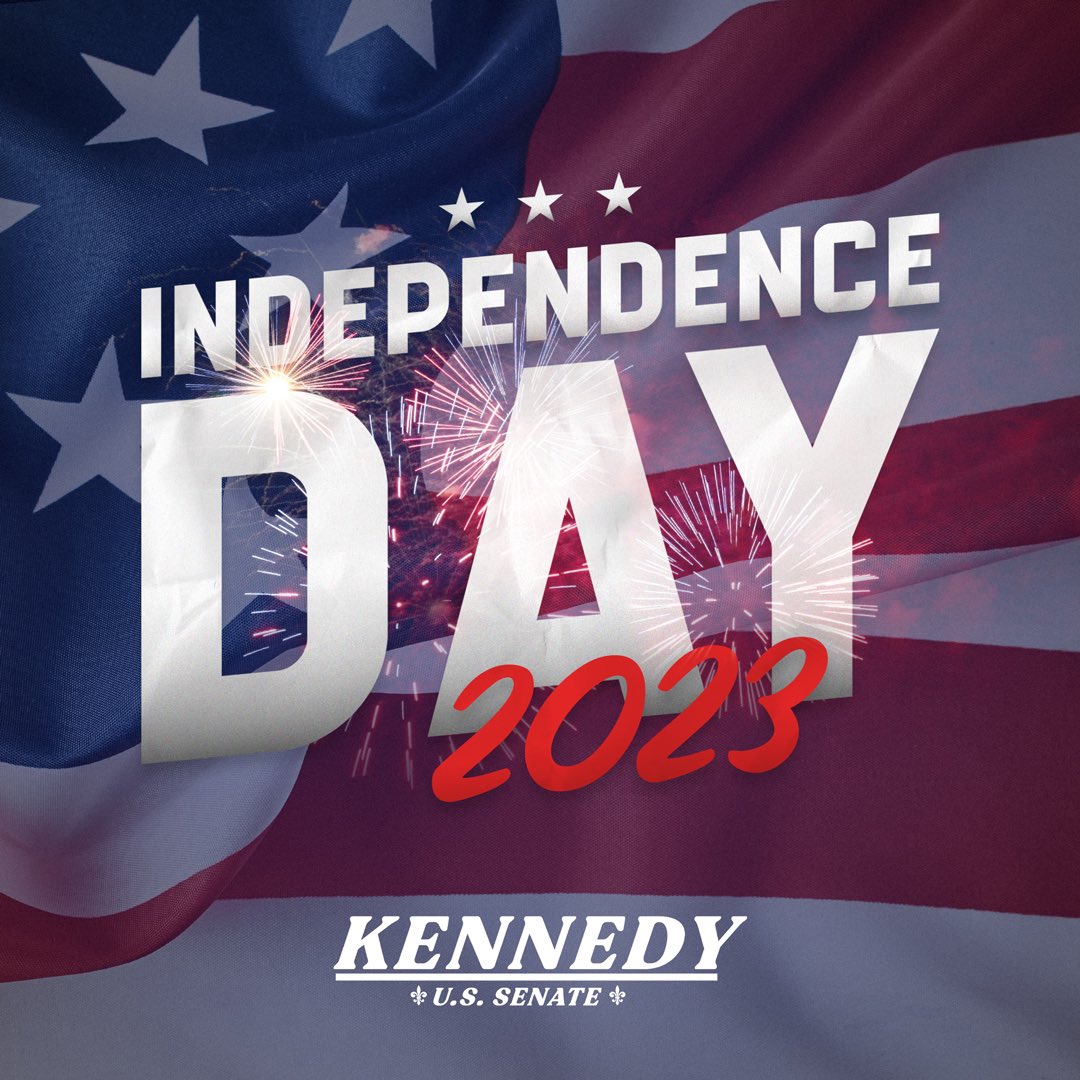 Happy Independence Day to the greatest country in the history of mankind! Becky and I wish you all a safe and blessed 4th of July.