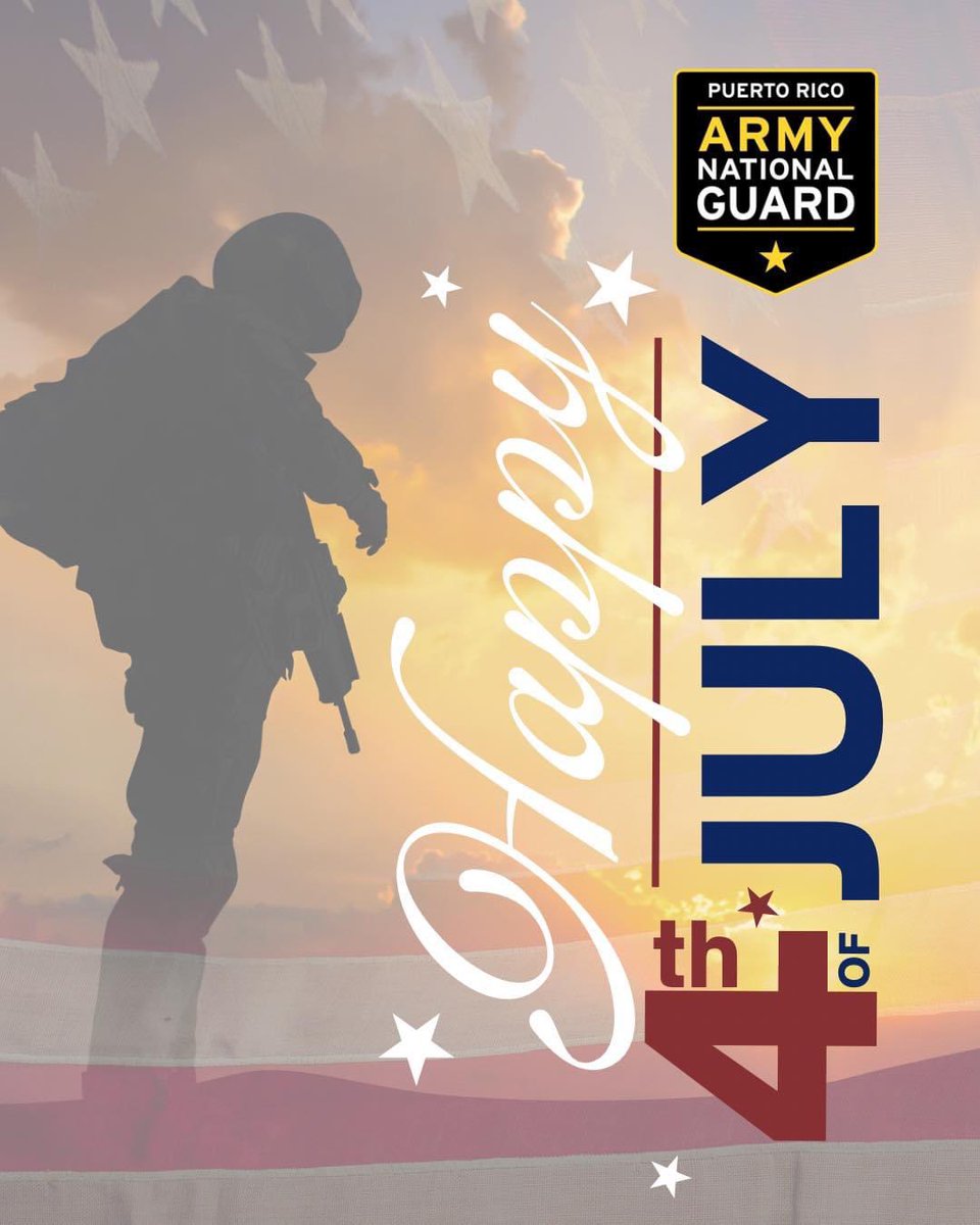prguard's tweet photo. Celebrate freedom, honor, and the spirit of our nation this 4th of July with the PRARNG! As we gather with family and friends, let us remember the sacrifices made by our brave service members to preserve our liberties. 🇺🇸
#PRGuard #4thofJuly #IndependenceDay https://t.co/1k57A1bza0