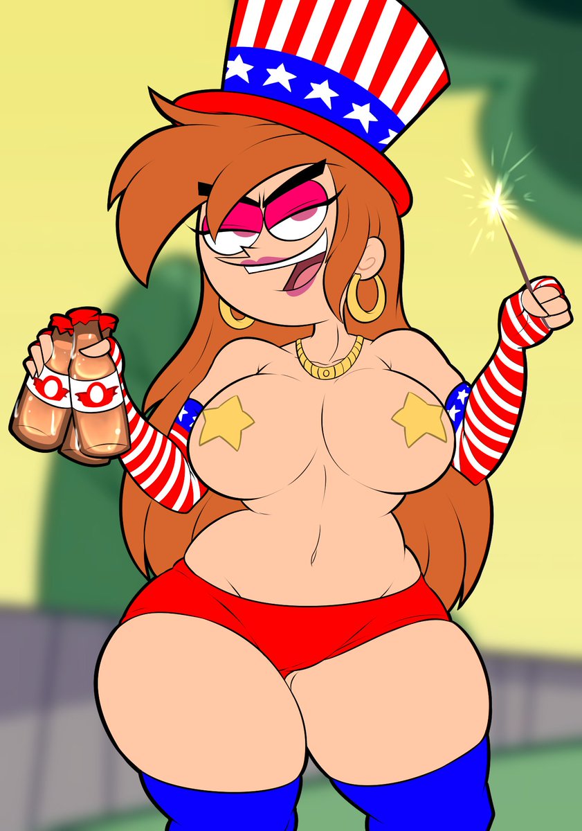 BratwurstNSFW's tweet photo. Happy 4th ya'll!!! From a patriotic MILF Vicky, to you! 🎇🎆🎇 https://t.co/9RGdcKP3UF