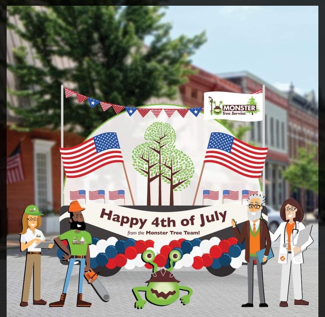 MonsterTreeMD's tweet image. 🗽🌲 Monster Tree Service wishes you a spectacular Fourth of July! Today, we honor the land of the free and the home of the brave. As we come together, let&apos;s also appreciate the natural beauty that surrounds us. 🇺🇸🍃
#MonsterTreeService #HappyFourthOfJuly #LandOfTheFree #TreeLove
