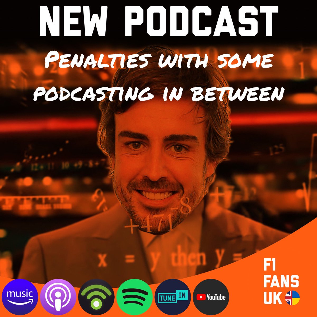 formula1fansuk's tweet photo. Check out our #AustrianGP podcast! We talk over the many penalties, the effects of sprint weekends for fans watching outside of Europe, and one of us attempts to reason why it’s irrational to dislike Max #Verstappen! https://t.co/YQ5jai7gIK 
#f1 #f1podcast #formula1 https://t.co/rQlJhz7bJM