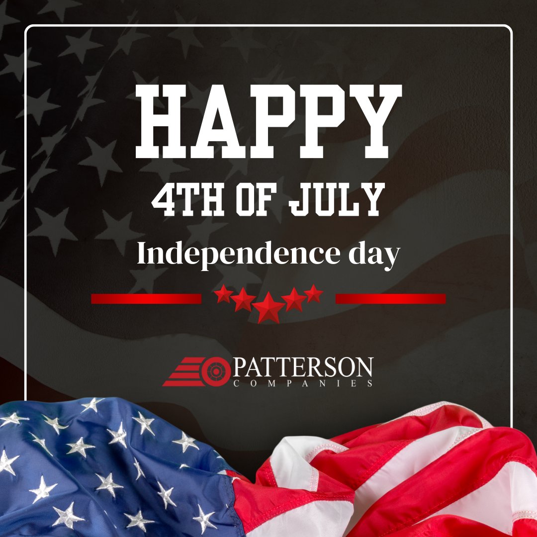 May we think of freedom, not as the right to do as we please, but as the opportunity to do what is right.
- Peter Marshall

#pattersoncos #independenceday #freedom