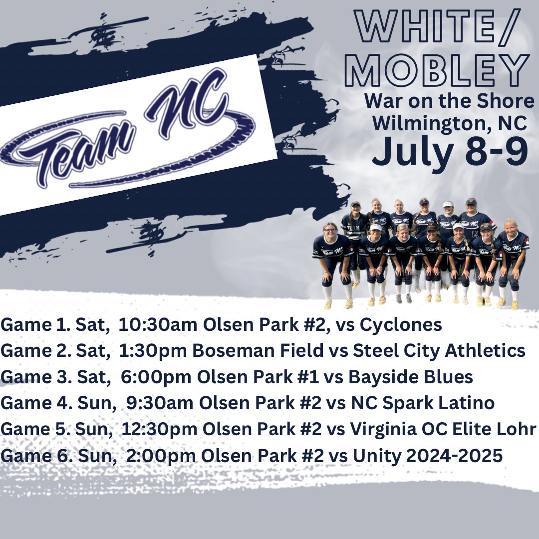 War on the Shore Showcase in Wilmington, NC this weekend. July 8-9.