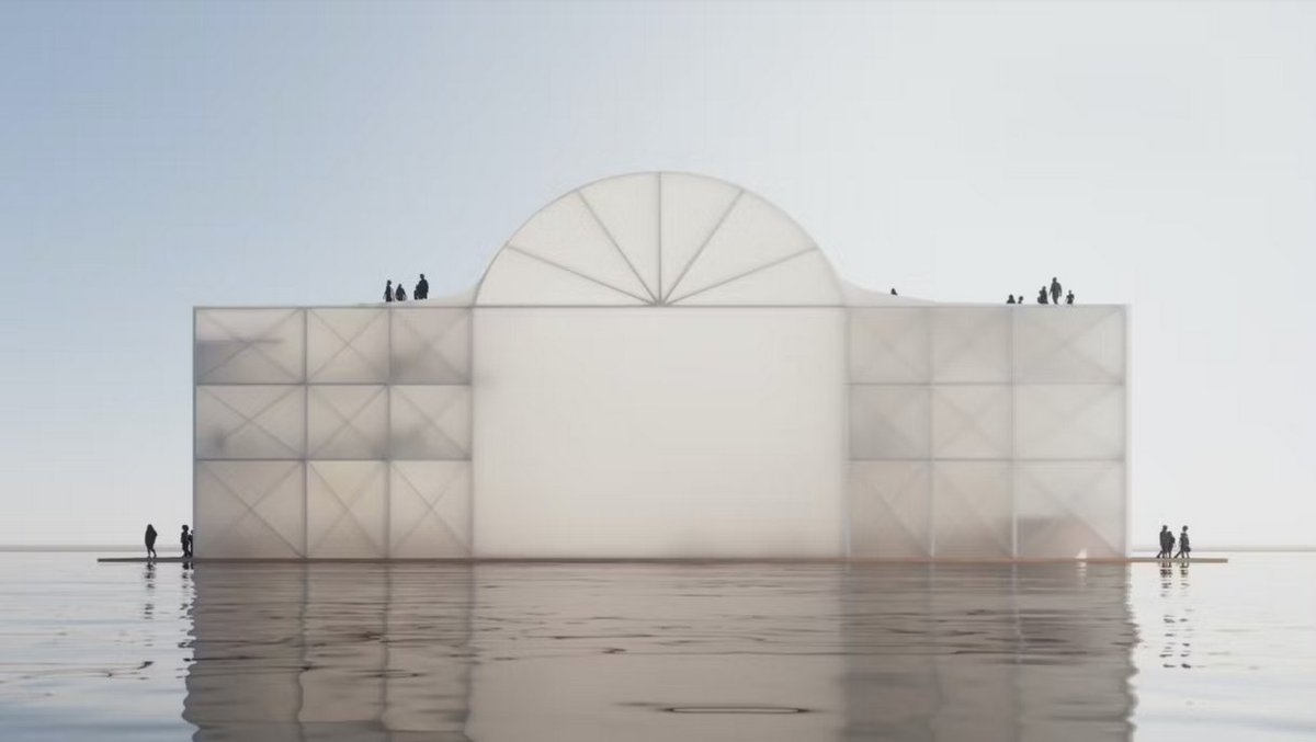 Mag zo de Sloterplas in, duurzaam, circulair én op tijd voor viering 750 jaar #Amsterdam dearchitect.nl/282740/amsterd… #Nieuwwest #Sloterplas #Cathedrall
