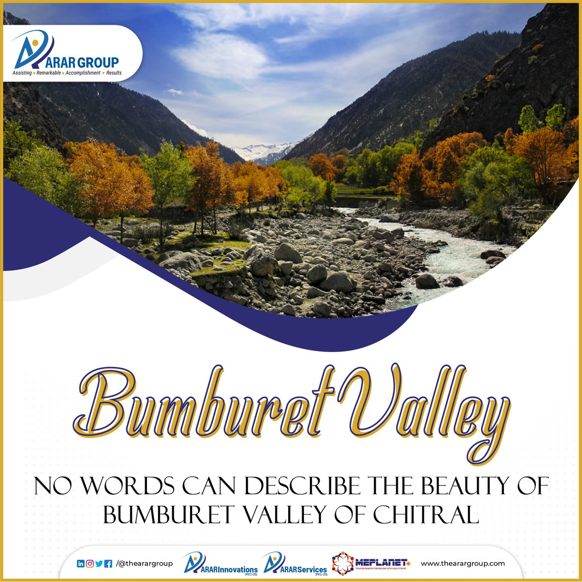 arar_group's tweet photo. At the confluence of the Bumburet River, twelve kilometers from Chitral. No words can do the place justice to describe the beauty of the mountains that surround it. Mountains provide a sense of serenity to tourists, the beauty completely enchants you. https://t.co/j7BtSUgelL
