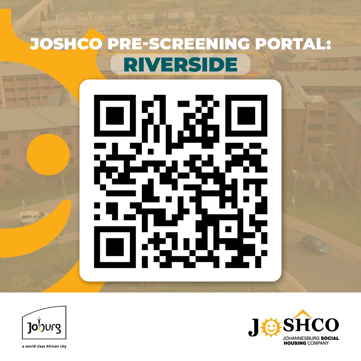 myjoshco's tweet photo. The JOSHCO pre-screening portal for Riverside has opened

https://t.co/MB1pz0ckdW

#onemonthonebuilding
#joshcocares
#humansettlements https://t.co/NedN1CKmgR