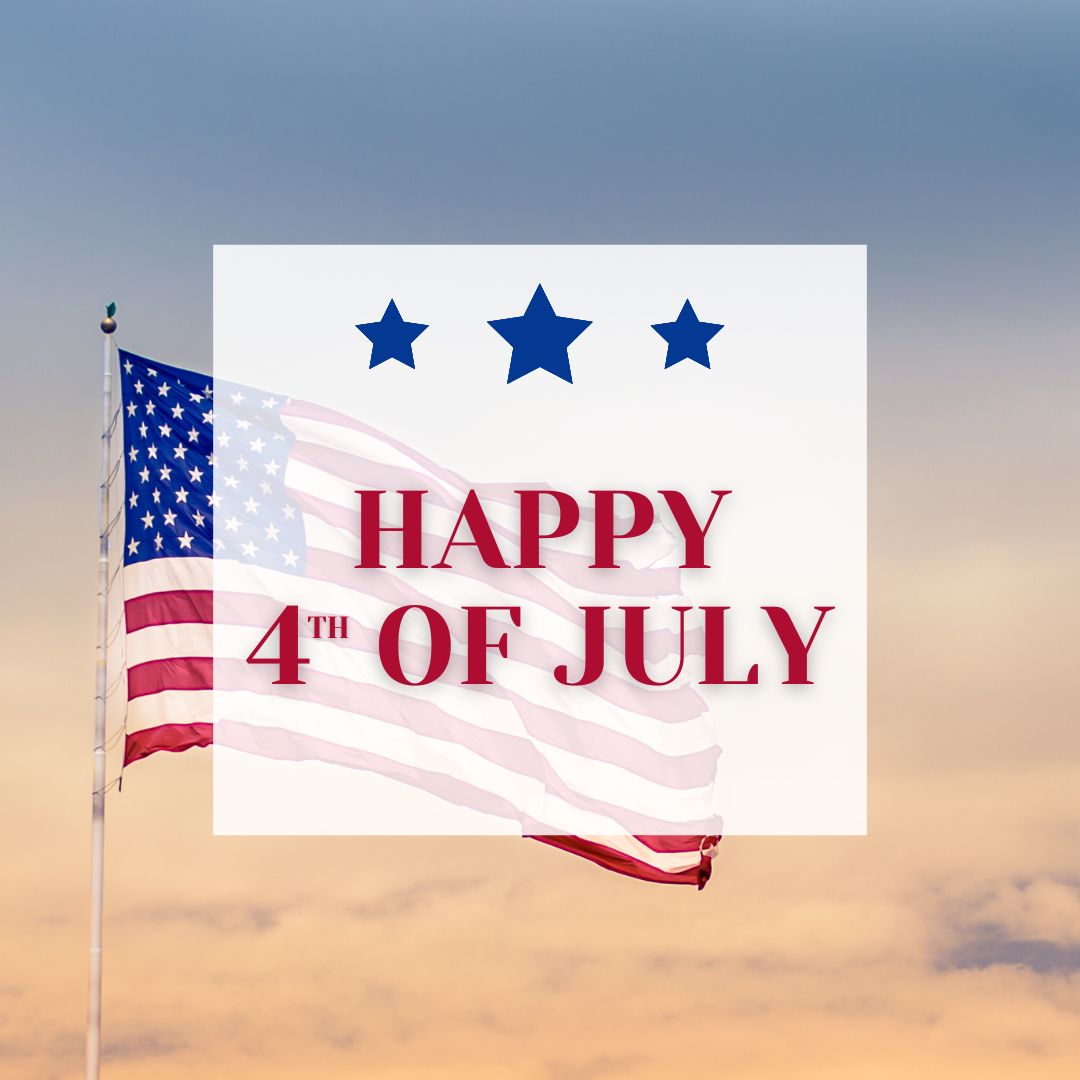 Wishing you all a festive Independence Day filled with food, family, friends and fun!