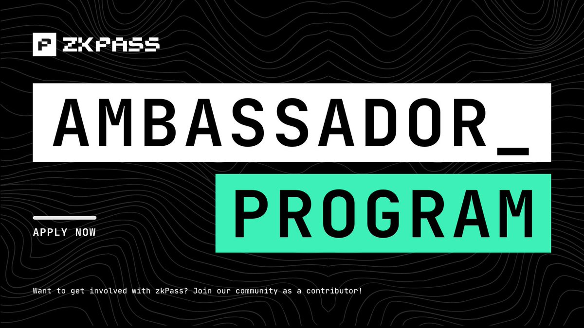 zkPass's tweet photo. 🌟Introducing zkPass Gringotts Ambassador Program:

Are you passionate about #zkPass and privacy-preserving ZK/MPC tech? Become an #ambassador and help us educate and expand the global community. 

Let's Create, Connect, Contribute!

👉 Apply Now:
https://t.co/bICypuy7Tf
