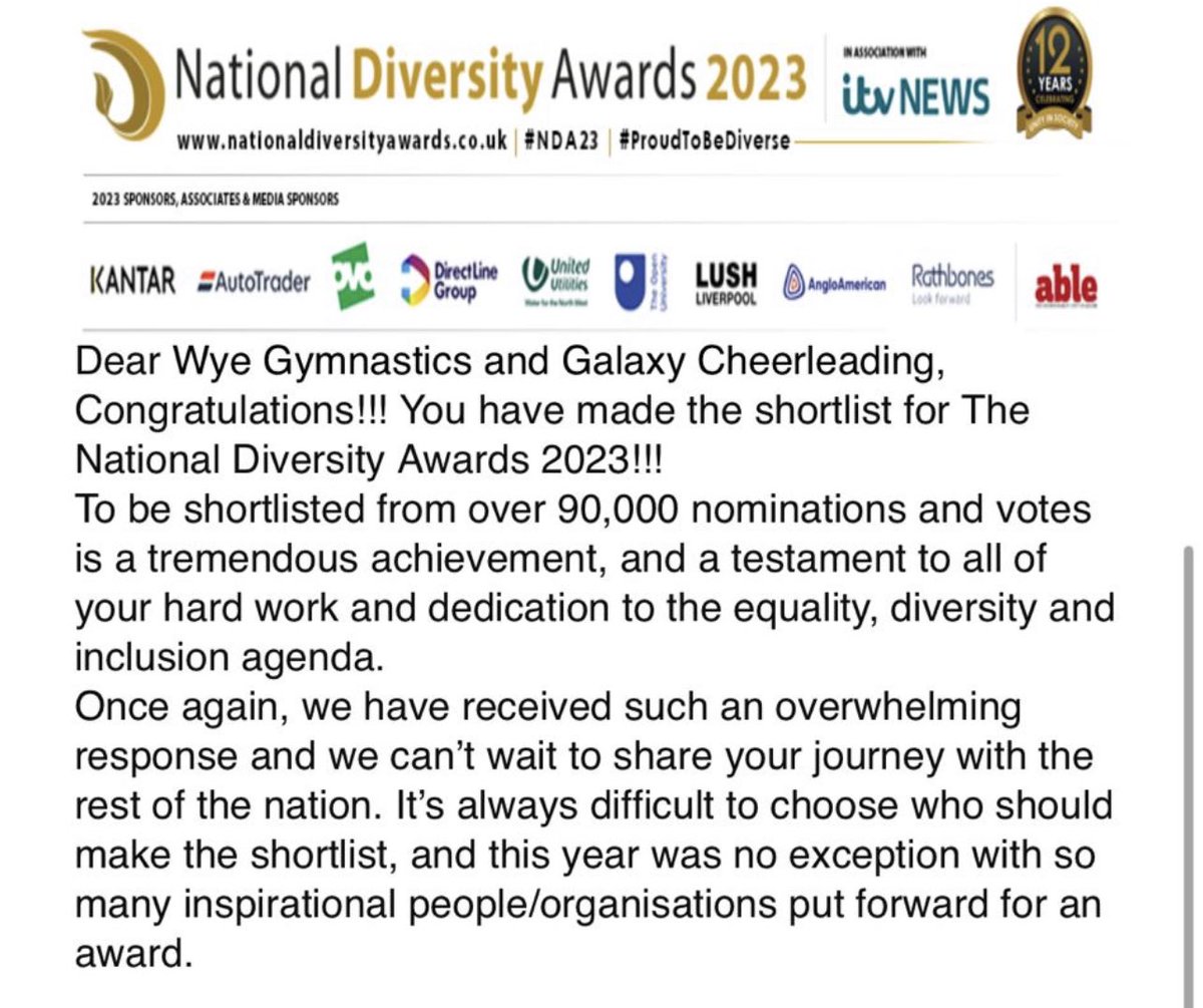 I am so utterly proud to work with <a href="/WyeAndGalaxy/">WyeAndGalaxy</a> 
- working so hard to make our sport accessible to everyone!
#inclusion #sportforall  #everyonematters