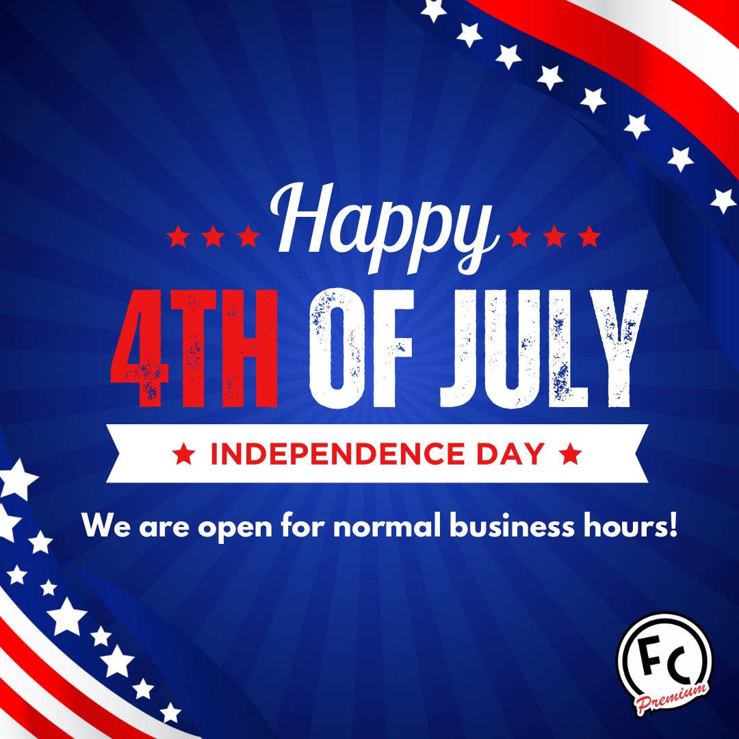flagshiptweets's tweet photo. 🎉 Happy 4th of July! 🇺🇸 We are open for normal business hours.
❤️ Get tickets: https://t.co/1YJRn7qTc1
🤍 Shop our gift card sale: https://t.co/UDTrIOOeya
💙 Celebrate with friends & family!
#4thofjuly #holiday #weareopenforbusiness #flagshipcinemas #familytime #datenight https://t.co/tfNameg5Y4