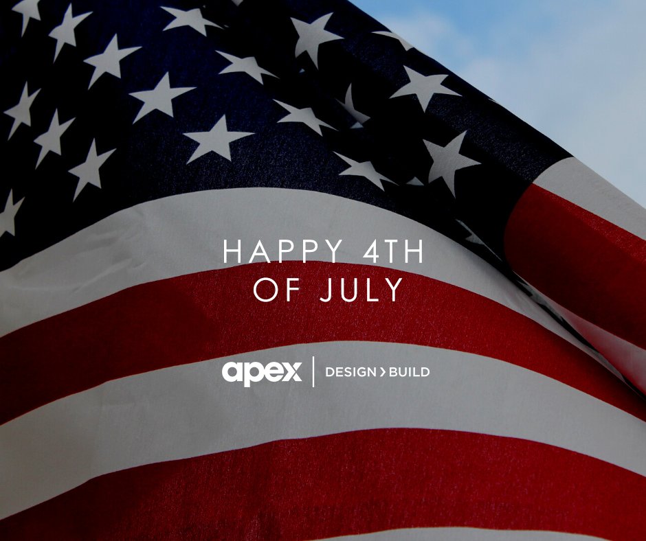 APEXDB's tweet image. Happy 4th of July! 🇺🇸 Celebrating the land of the free and the home of the brave. Wishing everyone a day filled with joy, patriotism, and unforgettable moments with loved ones.

#IndependenceDay #ApexDesignBuild