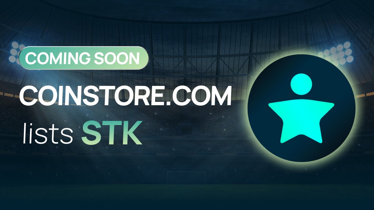 🚀NEW TOKEN LISTING ON COINSTORE

Welcome <a href="/StarcksOfficial/">Starcks</a> $STK coming soon

👀 Watch this space to learn more about the project 👇👇👇

🌎Official website: starcks.io/en/

#Coinstore #STK #crypto