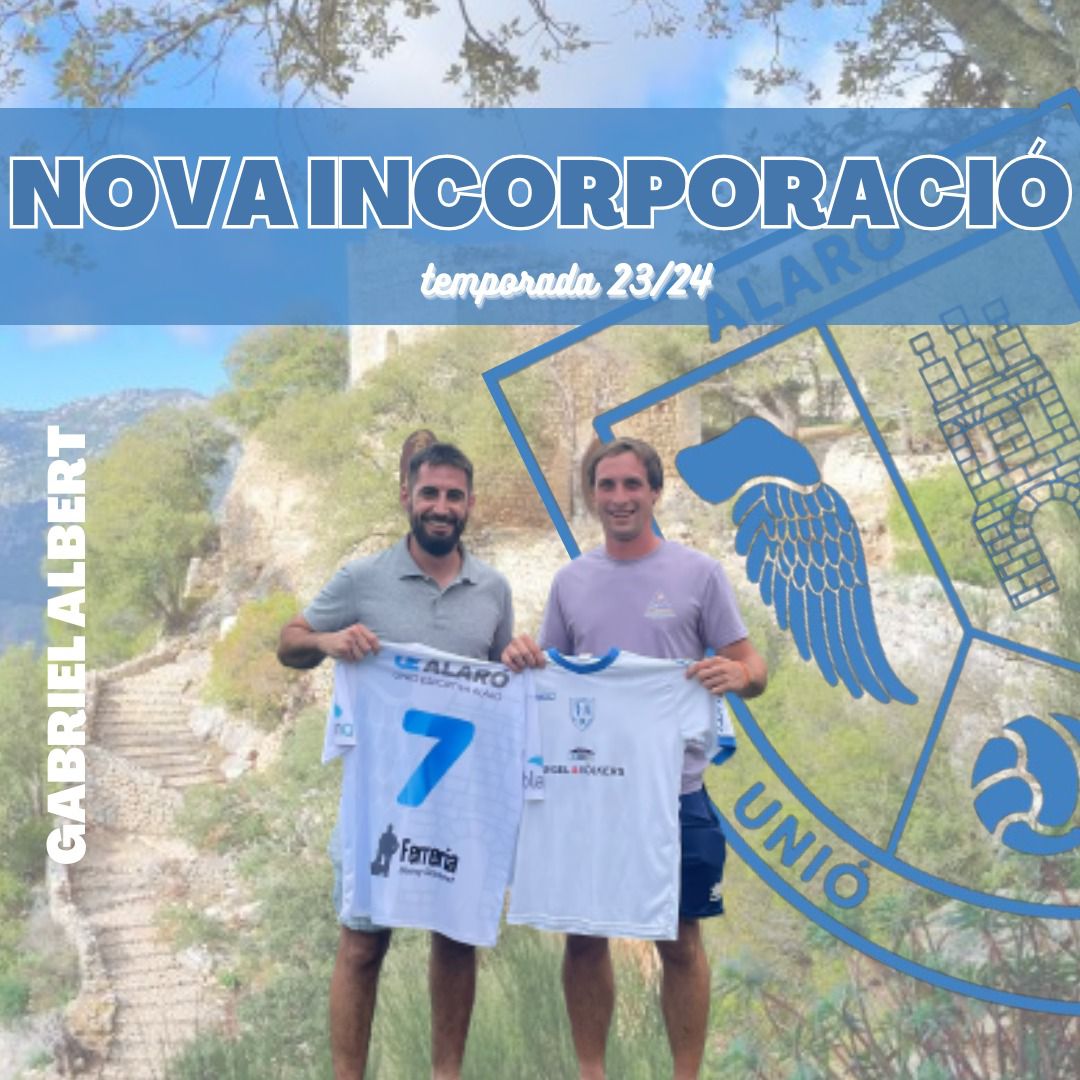 UeAlaro's tweet image. 🚨🚨
Un altre alaroner, Gabriel Albert &quot;Gabri&quot;.
Jugador que reforçarà la linea defensiva , molt de potencial físic i presencia , pot ocupar varies posicions defensives ! 💪🔒
Gràcies per la confiança .🤍
#soimalaro #goblancos