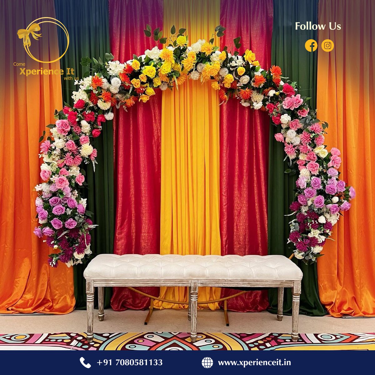Floral Mehndi stage Decoration! ✨ Dm to book! #mehandidecoration #mehandistage #mehandinight #dholki #mehandievent #nikkah #nikkahceremony #engagement #flowerwall #nikah #redroses #nikahdecoration #flowerwallbackdrop #mehndi #mehandisetup #eventdecor #flowerwallrental