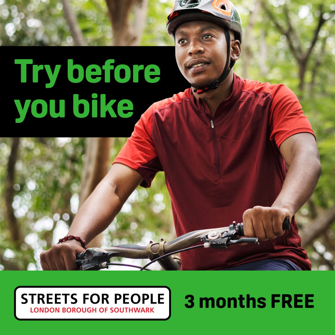 Our #streetsforpeople Try before you Bike scheme gives you the chance to hire a bicycle for free for three months. Use one of the codes below and have fun cycling orlo.uk/GYjWk

bikestreetsforpeople
ebikestreetsforpeople
cargostreetsforpeople
adaptivestreetsforpeople