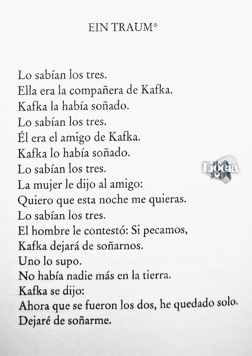 Un poema de #JorgeLuisBorges sobre #Kafka

—del libro 'La moneda de hierro' (1976)
@BorgesJorgeL