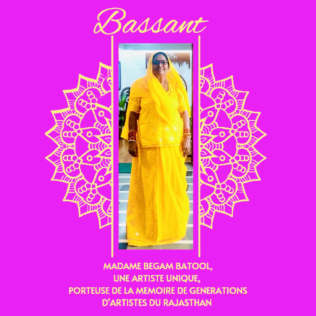 BMaharaja's tweet photo. Ce Vendredi à 19h le concert du @BassantGypsies et Mme @BatoolBegam.
Elle appartient à une communauté folklorique d'artistes, qui depuis 14 générations sont les gardiens de chants et de musiques traditionnelles pour les temples et les cours royales.

@JawedAshraf5 @IndiaembFrance https://t.co/536WWbSP1t