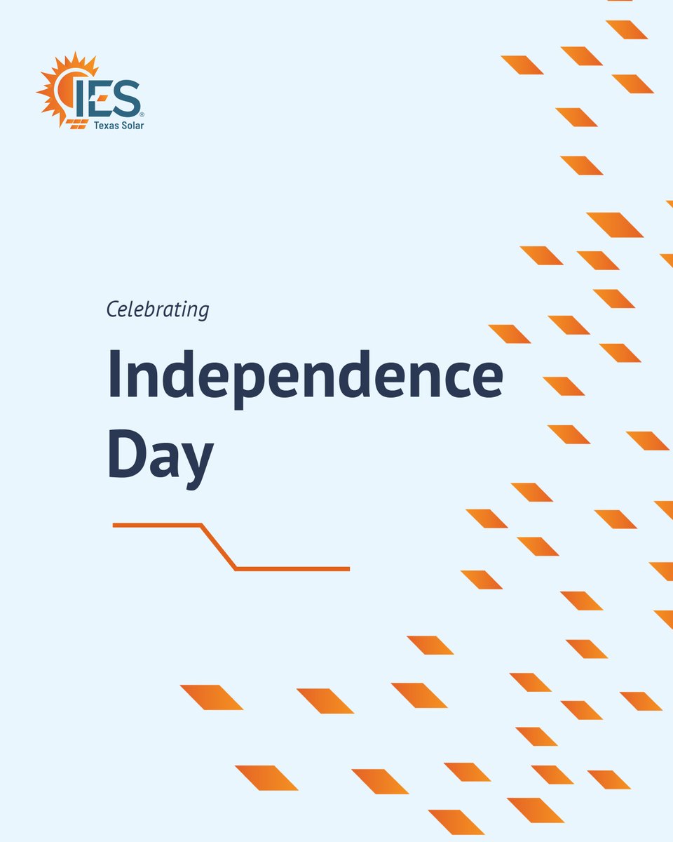 IES_SolarSA's tweet photo. IES Texas Solar is celebrating Independence Day! https://t.co/b0lXZ5Ra9H