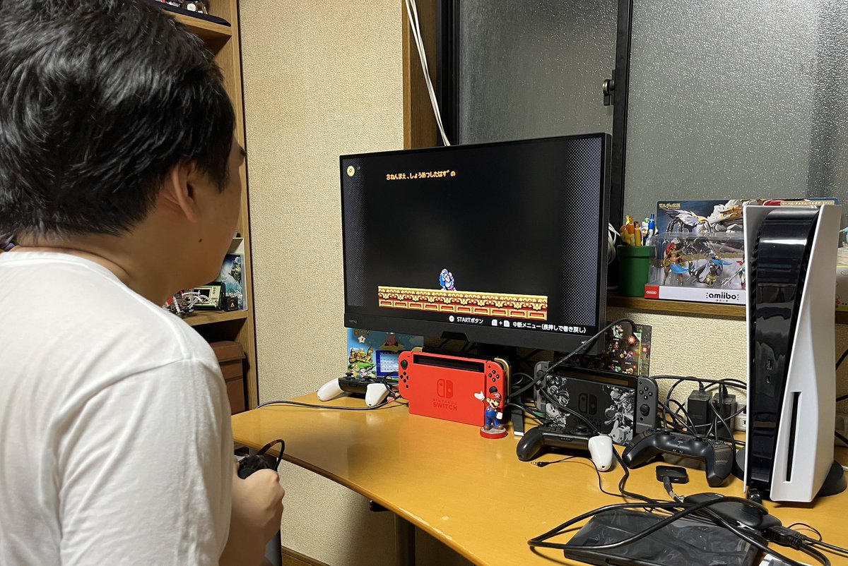 sota_game_ch's tweet photo. セガメガドライブ for nintendo switch online
大魔界村2周してアーサーはお姫さま救出💓🎉
#autism #iloveNINTENDO #iloveSEGA #iloveCAPCOM
メガドライブ版の大魔界村は初クリア🎊
とこでもセーブゴリゴリの力技だったのでスピードクリアでした。
まともに遊ぶには気力いるもんね💦
でも、そた君とっても嬉しそう😊