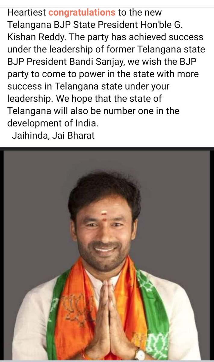 P9640339991's tweet photo. @kishanreddybjp @narendramodi @AmitShah @bandisanjay_bjp https://t.co/Ale3wV2FXt