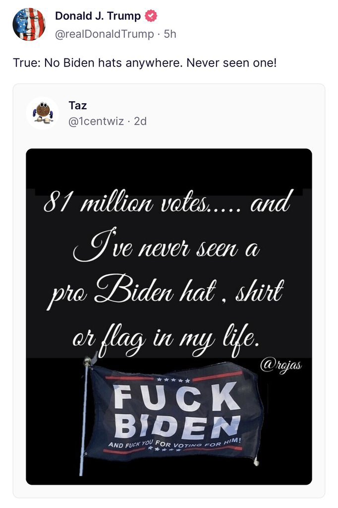 GeorgeTakei's tweet photo. That’s because a true president doesn’t govern a bunch of fawning, sycophantic cultists. A true president leads a nation focused on the responsibilities of the office, not the ego of the person in it. https://t.co/ZRIsDo0V6X