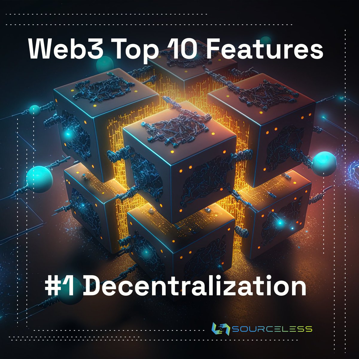 SourcelessB's tweet image. Web3 Top 10 Features

🌐#1 Decentralization: No central authorities, fostering autonomy, and reducing censorship risk.  🔐 Security and Resilience: Power distributed among nodes for a secure and resilient system. SourceLess empowers! 🛡️🔒✨ #Web3Series #Decentralization