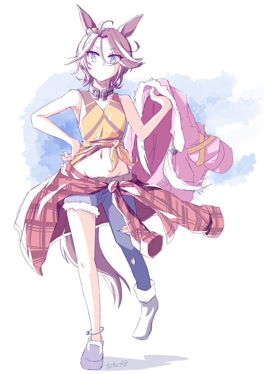 #イラストと描いた人 