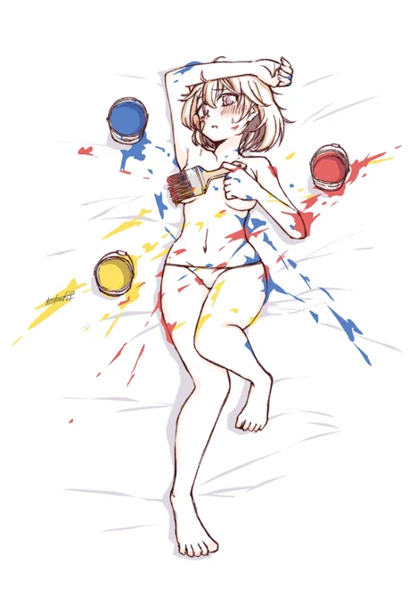 #イラストと描いた人 