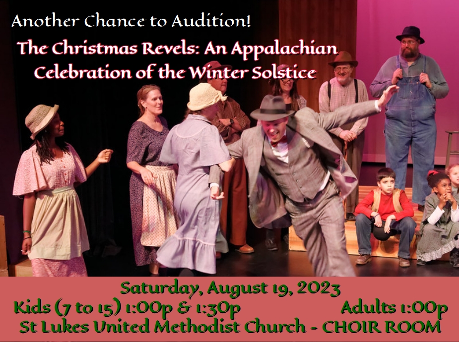 RevelsHouston's tweet photo. #ICYMI It's not too late!  Here's #anotherchance to #audition for The #ChristmasRevels: An #Appalachian #Celebration of the #WinterSolstice 

#Saturday, #August 19th, 2023
#Children ages 7 to 15
1p or 1:30p
#Adults 1p

To sign up: https://t.co/Q0eK77Wq7G
#FMI  #RevelsHouston.org https://t.co/jYbrqZEZJI